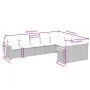 9-teiliges Gartensofa-Set mit beigen synthetischen Rattankissen von , Gartensets - Ref: Foro24-3227143, Preis: 652,55 €, Raba...