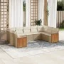9-piece garden sofa set with beige synthetic rattan cushions by , Garden sets - Ref: Foro24-3227955, Price: 612,10 €, Discoun...