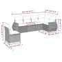 Garden sofa set with cushions 6 pieces beige synthetic rattan by , Garden sets - Ref: Foro24-3221427, Price: 470,97 €, Discou...