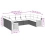 9-teiliges Gartensofa-Set mit beigen synthetischen Rattankissen von , Gartensets - Ref: Foro24-3227955, Preis: 568,34 €, Raba...