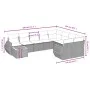 10-piece garden sofa set with gray synthetic rattan cushions by , Garden sets - Ref: Foro24-3225171, Price: 607,99 €, Discoun...