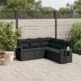 Set de muebles de jardín 5 pzas y cojines ratán sintético negro by , Garden sets - Ref: Foro24-3252482, Price: 377,59 €, Disc...