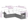 Gartenmöbel-Set, 5-teilig, mit schwarzen Polstern aus synthetischem Rattan. von , Gartensets - Ref: Foro24-3252482, Preis: 37...