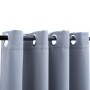 Blackout curtains with metal rings 2 pcs gray 140x175 cm by vidaXL, Curtains and curtains - Ref: Foro24-134426, Price: 31,44 ...