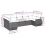 Gartensofagarnitur 7-teilig mit Kissen aus synthetischem Rattan in Beige. von , Modulare Sofas für den Außenbereich - Ref: Fo...