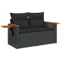 Gartenmöbel-Set, 5-teilig, mit schwarzen Polstern aus synthetischem Rattan. von , Gartensets - Ref: Foro24-3226783, Preis: 35...