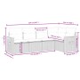 Gartenmöbel-Set, 5-teilig, mit schwarzen Polstern aus synthetischem Rattan. von , Gartensets - Ref: Foro24-3226783, Preis: 35...