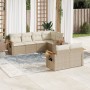 Set sofás de jardín 7 piezas y cojines ratán sintético beige by , Garden sets - Ref: Foro24-3226982, Price: 601,71 €, Discoun...