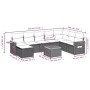 Set de sofás de jardín 9 pzas con cojines ratán sintético beige by , Garden sets - Ref: Foro24-3227095, Price: 545,58 €, Disc...