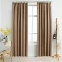Blackout curtains with hooks 2 pieces taupe 140x245 cm by vidaXL, Curtains and curtains - Ref: Foro24-134440, Price: 49,95 €,...