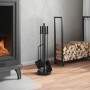 Kaminbesteckset 5-teilig aus Stahl 18x66 cm von , Kaminbesteck - Ref: Foro24-156376, Preis: 56,40 €, Rabatt: %
