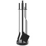 Set de herramientas para chimenea 5 piezas acero 18x66 cm