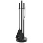 Set de herramientas para chimenea 5 piezas acero 18x66 cm