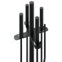 Set de herramientas para chimenea 5 piezas acero 18x66 cm
