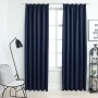 Verdunkelungsvorhänge mit Haken 2 Stück blau 140x225 cm von vidaXL, Vorhänge und Gardinen - Ref: Foro24-134455, Preis: 44,58 ...