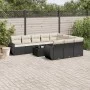 Set de sofás de jardín 11 pzas y cojines ratán sintético negro by , Modular outdoor sofas - Ref: Foro24-3221895, Price: 678,4...