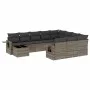 Gartensofagarnitur 11-teilig mit grauen Kissen aus synthetischem Rattan. von , Gartensets - Ref: Foro24-3220729, Preis: 650,0...