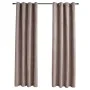 Blackout curtains with metal rings 2 pcs taupe 140x175 cm by vidaXL, Curtains and curtains - Ref: Foro24-134476, Price: 33,75...