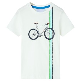 Kurzarm-T-Shirt für Kinder in der Farbe Ecru 140 von , Kinder-T-Shirts - Ref: Foro24-12148, Preis: 8,28 €, Rabatt: %