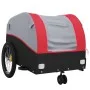 Black and red iron bicycle trailer 30 kg by , Bicycle trailers - Ref: Foro24-94139, Price: 86,83 €, Discount: %
