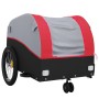 Schwarz-roter Fahrradanhänger aus Eisen, 30 kg von , Fahrradanhänger - Ref: Foro24-94139, Preis: 88,38 €, Rabatt: %