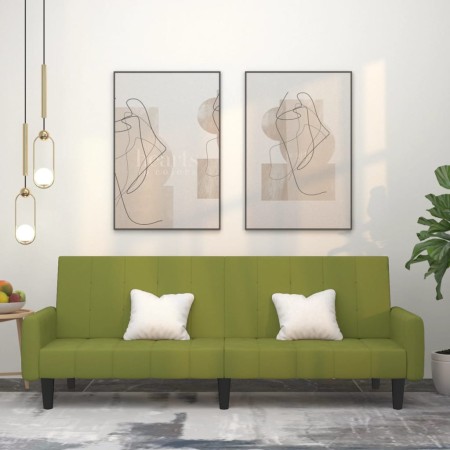 2-Sitzer-Schlafsofa aus hellgrünem Samt von , Sofas - Ref: Foro24-375777, Preis: 271,45 €, Rabatt: %