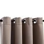 Blackout curtains with metal rings 2 pcs taupe 140x175 cm by vidaXL, Curtains and curtains - Ref: Foro24-134434, Price: 29,84...