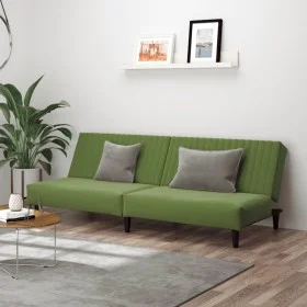 2-Sitzer-Schlafsofa aus hellgrünem Samt von , Sofas - Ref: Foro24-375929, Preis: 224,20 €, Rabatt: %