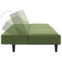 2-Sitzer-Schlafsofa aus hellgrünem Samt von , Sofas - Ref: Foro24-375929, Preis: 233,95 €, Rabatt: %