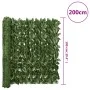 Dunkelgrüner Balkonschirm aus Blättern, 200 x 100 cm von , Sonnenschirme - Ref: Foro24-367841, Preis: 32,42 €, Rabatt: %