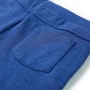 Pantalones cortos infantiles con cordón azul mélange 140