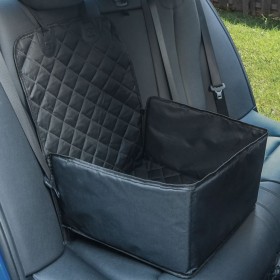 Silla de coche para perros negro 45x45x25/55 cm