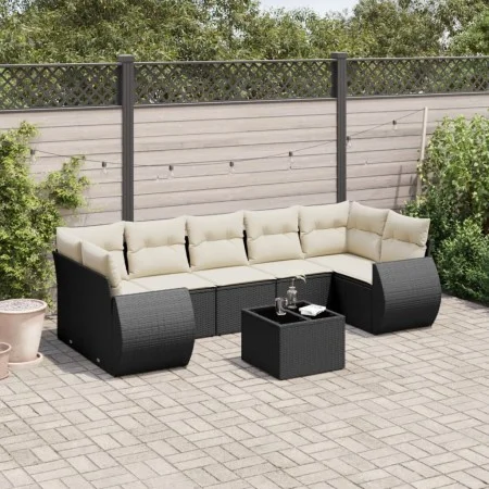 8-piece garden sofa set with black synthetic rattan cushions by , Garden sets - Ref: Foro24-3221135, Price: 519,72 €, Discoun...