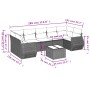 8-piece garden sofa set with black synthetic rattan cushions by , Garden sets - Ref: Foro24-3221135, Price: 475,82 €, Discoun...