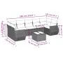 8-piece garden sofa set with black synthetic rattan cushions by , Garden sets - Ref: Foro24-3221135, Price: 519,72 €, Discoun...