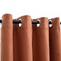 Verdunkelungsvorhänge und Metallringe, 2 Stück, Rostfarbe, 140 x 245 cm von vidaXL, Vorhänge und Gardinen - Ref: Foro24-13447...