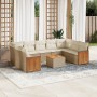 Garden sofa set with beige cushions 10 pieces synthetic rattan by , Garden sets - Ref: Foro24-3260364, Price: 701,76 €, Disco...