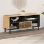 Solid mango wood TV cabinet 100x33x46 cm by , TV Furniture - Ref: Foro24-358228, Price: 91,36 €, Discount: %