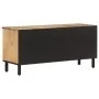 Solid mango wood TV cabinet 100x33x46 cm by , TV Furniture - Ref: Foro24-358228, Price: 91,36 €, Discount: %