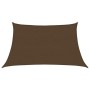 Toldo de vela HDPE marrón 160 g/m² 3/4x2 m