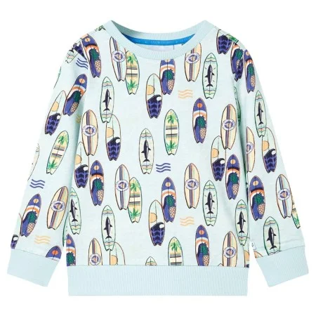 Children's sweatshirt soft blue melange 104 by , Kids T-shirts - Ref: Foro24-11820, Price: 12,77 €, Discount: %