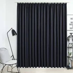 Blackout curtain with hooks black 290x245 cm by vidaXL, Curtains and curtains - Ref: Foro24-134417, Price: 37,36 €, Discount: %
