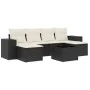 7-piece garden dining set and black synthetic rattan cushions by , Garden sets - Ref: Foro24-3222925, Price: 403,56 €, Discou...