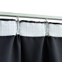 Verdunkelungsvorhang mit Haken schwarz 290x245 cm von vidaXL, Vorhänge und Gardinen - Ref: Foro24-134417, Preis: 38,15 €, Rab...