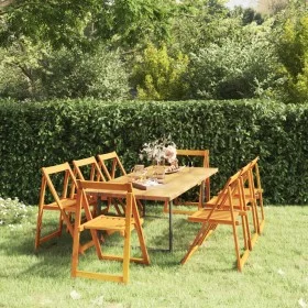 Klappbare Gartenstühle 8 Stück aus massivem Akazienholz von , Gartenstühle - Ref: Foro24-3104965, Preis: 252,33 €, Rabatt: %