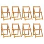 Klappbare Gartenstühle 8 Stück aus massivem Akazienholz von , Gartenstühle - Ref: Foro24-3104965, Preis: 267,65 €, Rabatt: %