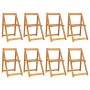 Klappbare Gartenstühle 8 Stück aus massivem Akazienholz von , Gartenstühle - Ref: Foro24-3104965, Preis: 268,41 €, Rabatt: %