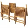 Folding garden bench with table 140 cm solid acacia wood by , garden benches - Ref: Foro24-42654, Price: 127,30 €, Discount: %