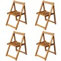 Klappbare Garten-Essgruppe 5-teilig aus massivem Akazienholz von , Gartensets - Ref: Foro24-45594, Preis: 276,73 €, Rabatt: %