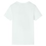 Camiseta de manga corta infantil color crudo 116